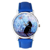 Montre Femme 2017 Hot Sale Women Quartz Watch Cat Butterfly PU Leather Women Clock Casual Womens Watches Relogio Feminino