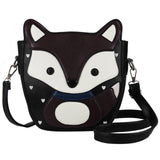 Women Cartoon Fox Campus womens bag small shoulder Leather handbag new arrival 2017 women messenger bags