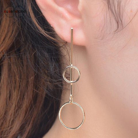 SUSENSTONE Women Retro Fashion Earrings