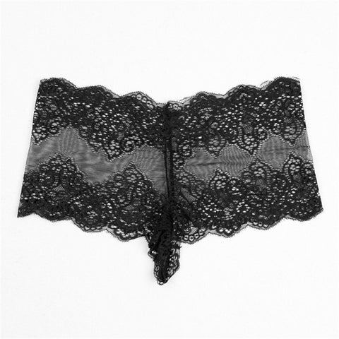 Women Lace G-string Briefs Panties Thongs Lingerie Underwear Knickers BK/L