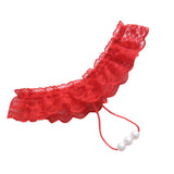 Sexy Ladies G String Underwear Women Pearls Thongs And Intimates Underpants BK
