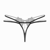 Sexy Pendant Lady Pearl G String V-String Women Panties Low Waist Underwear BK