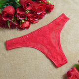 Women Sexy Lace V-string Briefs Panties Thongs G-string Lingerie Underwear BK