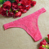 Women Sexy Lace V-string Briefs Panties Thongs G-string Lingerie Underwear BK