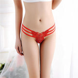 Women Sexy Lace Briefs Panties Thongs G-string Lingerie Underwear BK