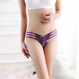 Women Sexy Lace Briefs Panties Thongs G-string Lingerie Underwear BK