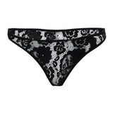 Men G-String Underwear Briefs Lace Thongs Panties Breathable Lingerie BK L