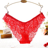 Women Sexy Lace Transparent Underwear Hip Lingerie G-String Briefs Underwear BK