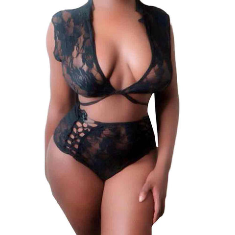 Sexy Lingerie Lace Dress Babydoll Women Underwear Nightwear Sleepwear G-string