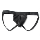 Sexy Men's Thongs G-string Underwear Leather Jockstrap Boxer Briefs Underpants L