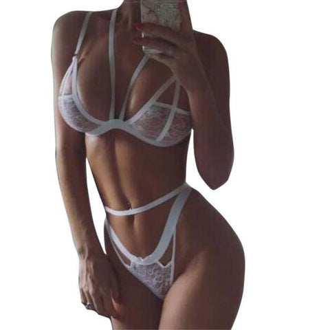 Women Sexy Lingerie Nightwear Underwear Sleepwear Lace BabyDoll Dress G-string L