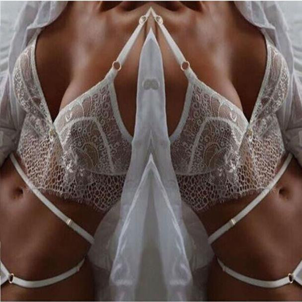 Women Lingerie Lace Dress Babydoll Underwear Nightwear Sleepwear G-string L