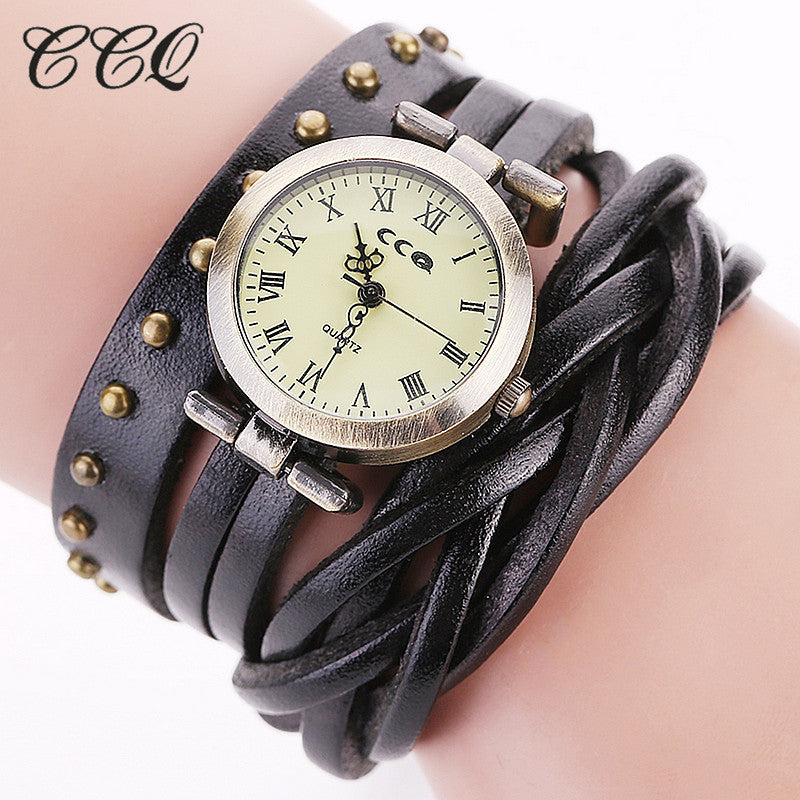 CCQ Women Fashion Casual Analog Quartz Women  Watch Bracelet Watch