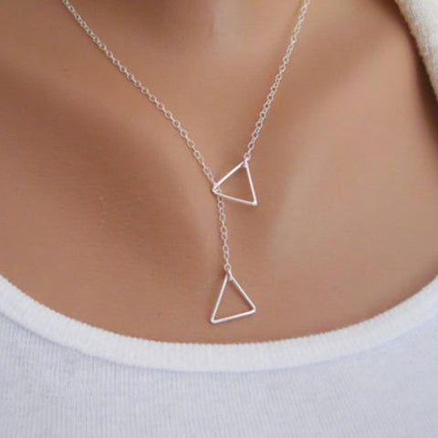 Women Triangular Cross Chian Jewelry