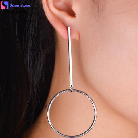 SUSENSTONE Women Retro Fashion Earrings