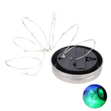 20 LED Solar Mason Can Lid Cap Light String LED Fairy Light Decorative String Light for Garden Yard Home Landscape