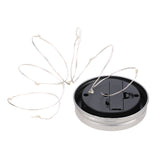 20 LED Solar Mason Can Lid Cap Light String LED Fairy Light Decorative String Light for Garden Yard Home Landscape